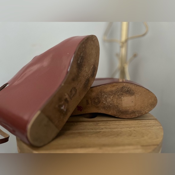 Dries Van Noten Women Red Platform Wedge Heel Sandals Shoe Sz EU 36 1/2 or 6 - Picture 11 of 11